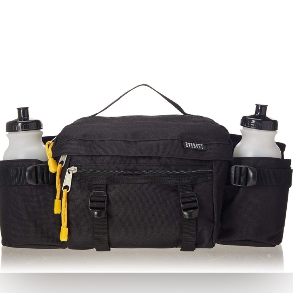 Everest Hiking Sports Dual Bottle Fanny Waist Lumbar Pack Bag Fits Unisex